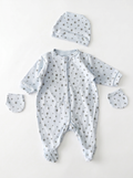 Grenouillère Bébé – Bleu Étoiles