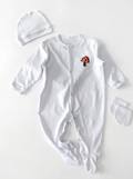Grenouillère Bébé – Blanc Champignon