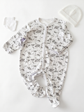 Grenouillère Bébé – Blanc Galaxie